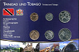 Тринидад и Тобаго, 1990-2003, 1c-1$, набор в блистере-миниатюра